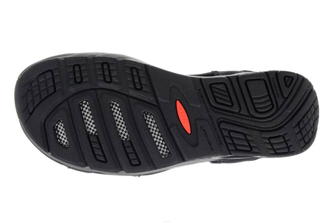 MBT N6ZJ76 sandalias negro/gris carbón hombres deporte saka 6s