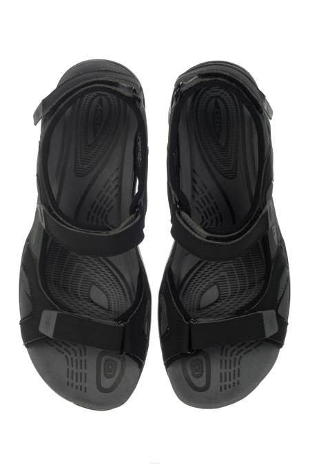 MBT N6ZJ76 sandalias negro/gris carbón hombres deporte saka 6s