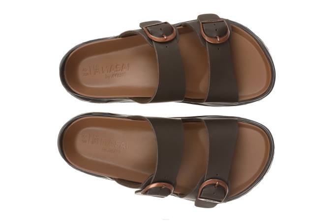 MBT N6ZJ81 sandalias marrón hombres kana