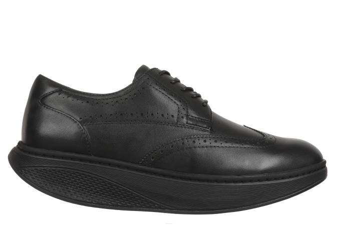 MBT N6ZJ41 Zapatos de vestir negro hombres ala oxford 2