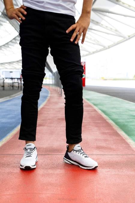 MBT N6ZJ2 zapatos para caminar blanco negro hombres gadí