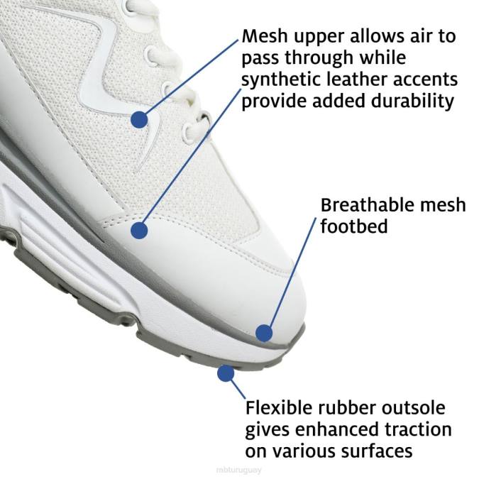 MBT N6ZJ47 zapatos para caminar blanco hombres deporte 1