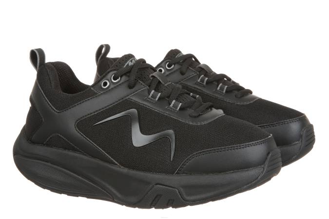 MBT N6ZJ57 zapatos para caminar negro hombres deporte 4