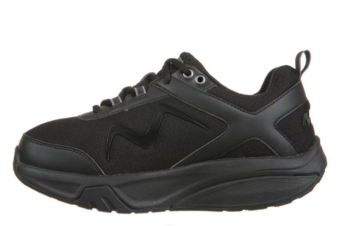 MBT N6ZJ57 zapatos para caminar negro hombres deporte 4