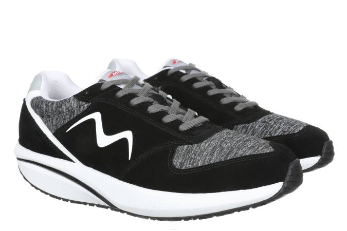 MBT N6ZJ63 zapatos para caminar negro hombres camiseta 1998