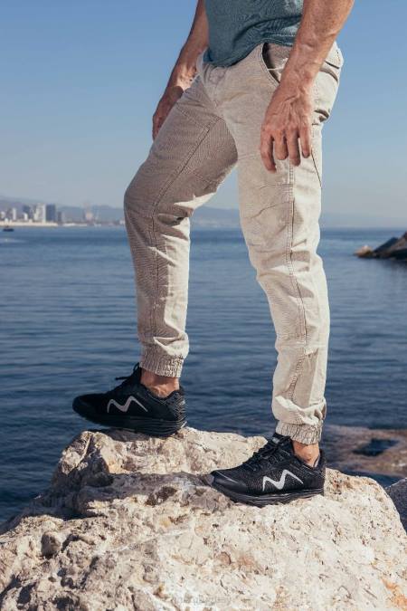 MBT N6ZJ3 zapatos para correr negro hombres colorado x