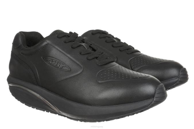 MBT N6ZJ75 zapatos para correr negro hombres 1997 cuero