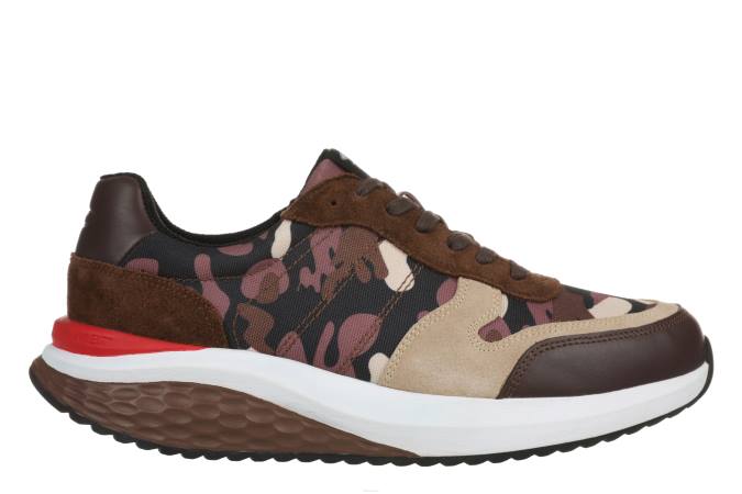 MBT N6ZJ93 zapatos para correr marrón oscuro hombres tiano
