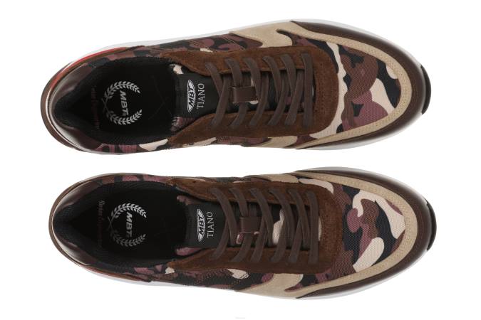 MBT N6ZJ93 zapatos para correr marrón oscuro hombres tiano