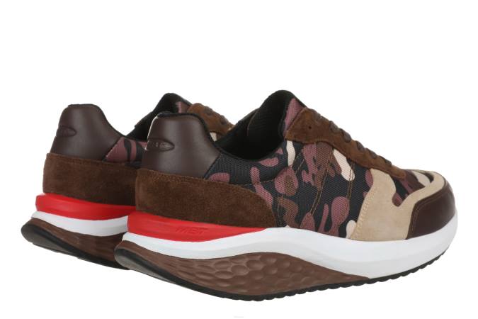MBT N6ZJ93 zapatos para correr marrón oscuro hombres tiano