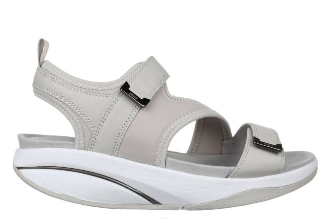 MBT N6ZJ122 sandalias gris pardo mujer aza