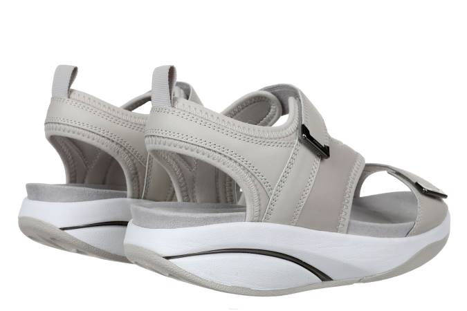 MBT N6ZJ122 sandalias gris pardo mujer aza
