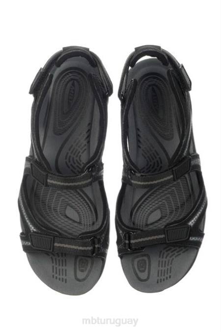 MBT N6ZJ212 sandalias negro/gris carbón mujer lila 6