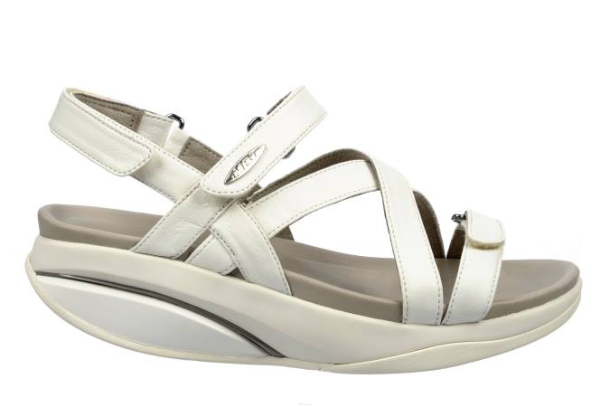 MBT N6ZJ241 sandalias blanco mujer sandalias de vestir kiburi