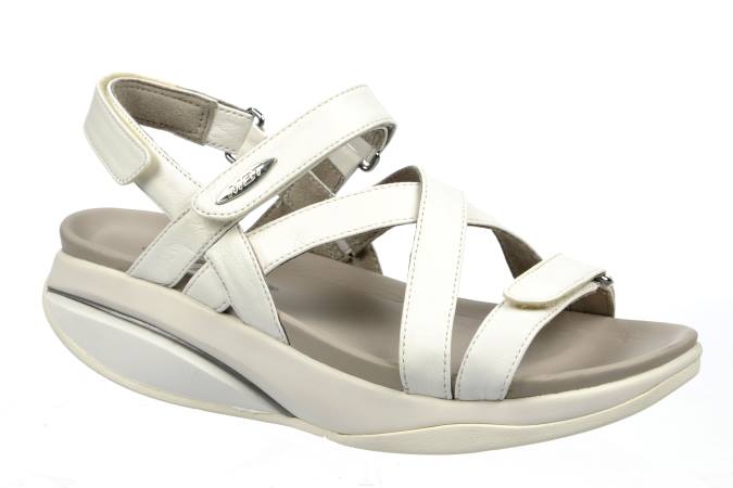 MBT N6ZJ241 sandalias blanco mujer sandalias de vestir kiburi