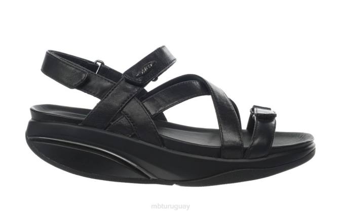 MBT N6ZJ242 sandalias negro mujer sandalias de vestir kiburi