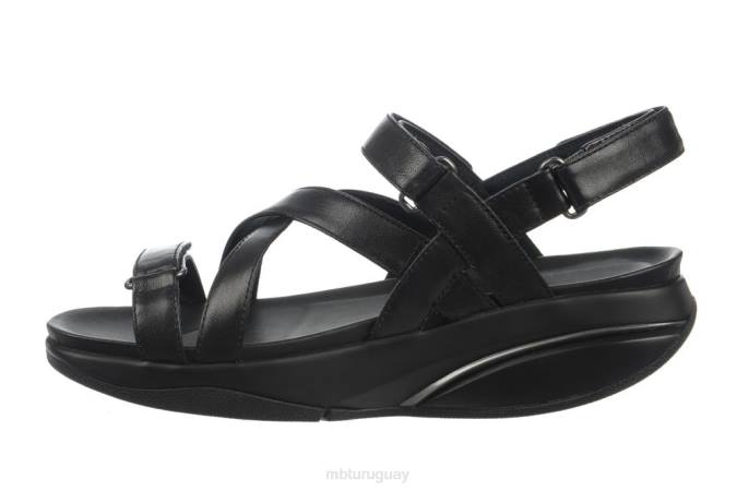 MBT N6ZJ242 sandalias negro mujer sandalias de vestir kiburi