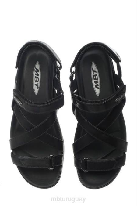 MBT N6ZJ242 sandalias negro mujer sandalias de vestir kiburi