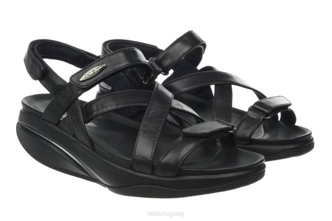 MBT N6ZJ242 sandalias negro mujer sandalias de vestir kiburi