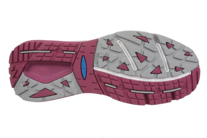 MBT N6ZJ103 zapatos para correr gris claro/baya mujer colorado x
