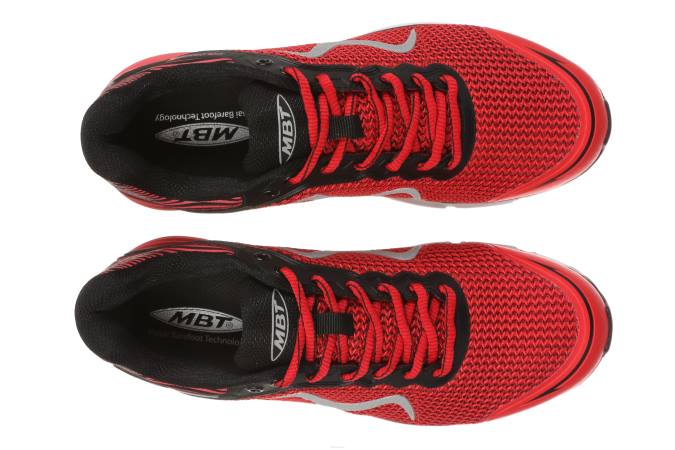 MBT N6ZJ104 zapatos para correr delicioso rojo mujer colorado x