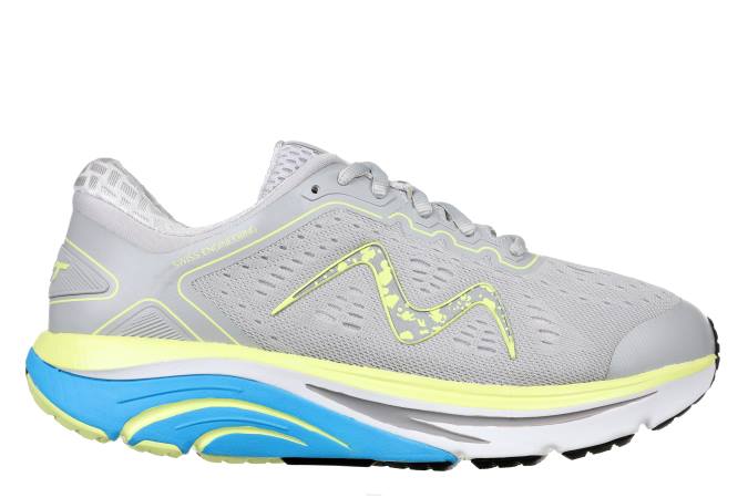 MBT N6ZJ135 zapatos para correr gris/amarillo lima mujer 2000