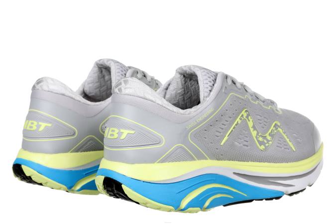 MBT N6ZJ135 zapatos para correr gris/amarillo lima mujer 2000