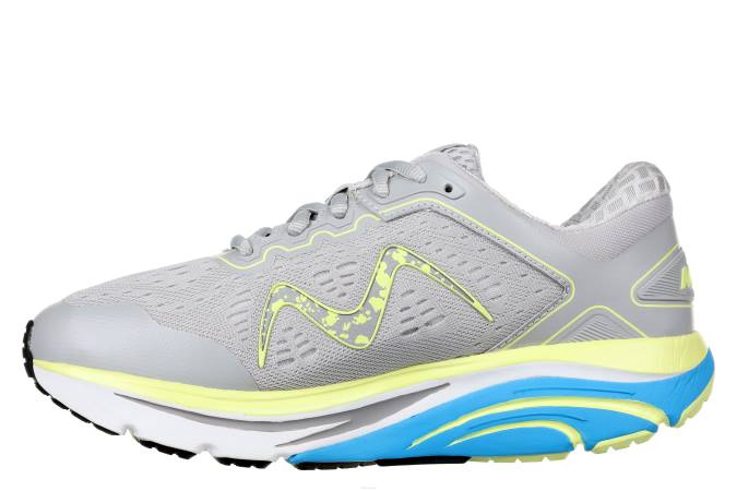 MBT N6ZJ135 zapatos para correr gris/amarillo lima mujer 2000
