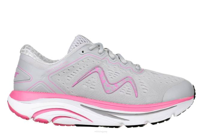 MBT N6ZJ136 zapatos para correr gris/rosa mujer 2000
