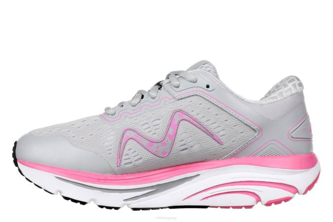 MBT N6ZJ136 zapatos para correr gris/rosa mujer 2000