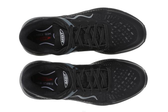 MBT N6ZJ146 zapatos para correr negro mujer mtr-1500 ii con cordones