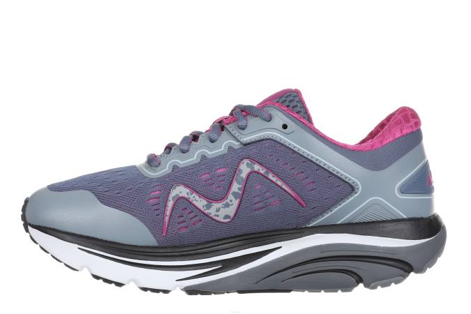 MBT N6ZJ147 zapatos para correr gris folkstone mujer 2000 con cordones