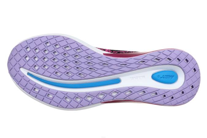MBT N6ZJ150 zapatos para correr flor negra/orquídea mujer huracan-3000 con cordones
