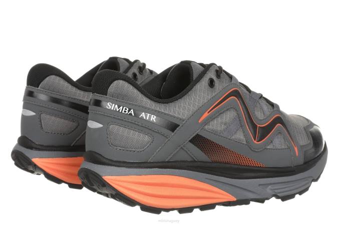 MBT N6ZJ196 zapatos para correr carbón/naranja mujer simba atr