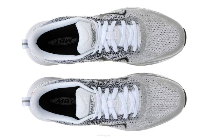 MBT N6ZJ198 zapatos para correr gris blanco mujer huracán-3000