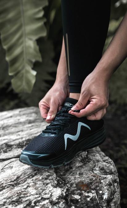 MBT N6ZJ215 zapatos para correr negro mujer colorado x